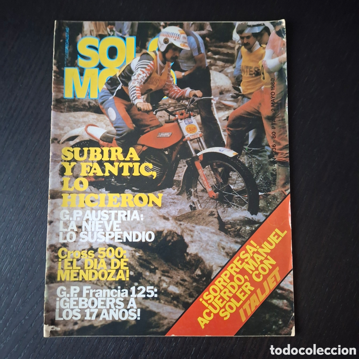 Autos und Motorr&auml;der: SOLO MOTO N&ordm; 236 - MORIANA CONVENCION SANGLAS LE MANS TRIAL TORRELAVEGA YAMHA YZ 465 OSSA 350