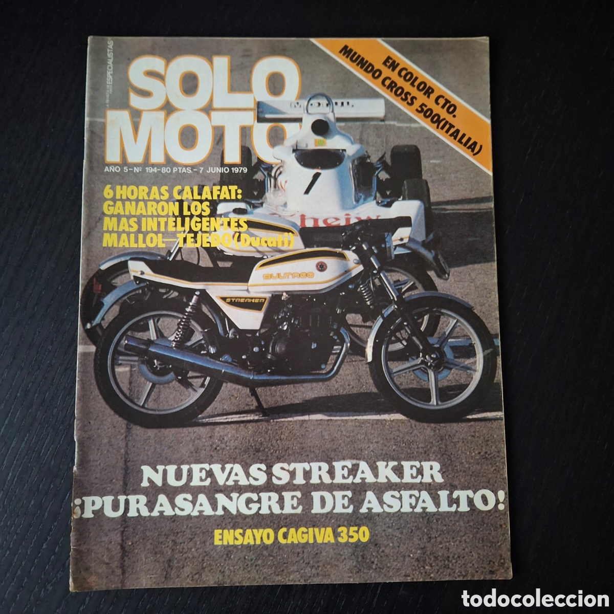 Autos und Motorr&auml;der: SOLO MOTO N&ordm; 194 - TRIAL PARIS CAGIVA 350 SST JARAMA 6 H CALAFAT MOTOCROSS SIDETRIAL STREAKER 79