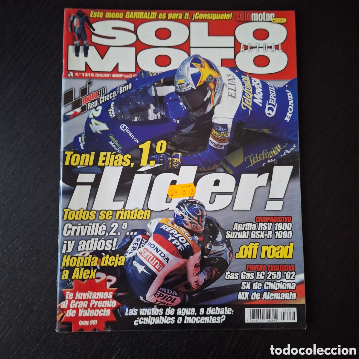 Autos und Motorr&auml;der: SOLO MOTO N&ordm; 1316 - APRILIA RSV MILLE R SUZUKI GSX R 1000 HONDA NS 400 R YAMAHA RD RZV 500 RG