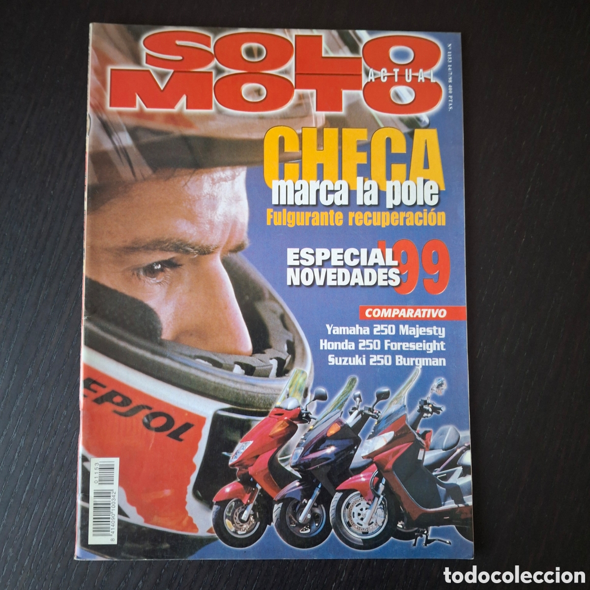 Autos und Motorr&auml;der: SOLO MOTO ACTUAL - N&ordm; 1153 - JULIO 1998 - SUZUKI AN BURGMAN YAMAHA DX MAJESTY HONDA FES FORESIGHT