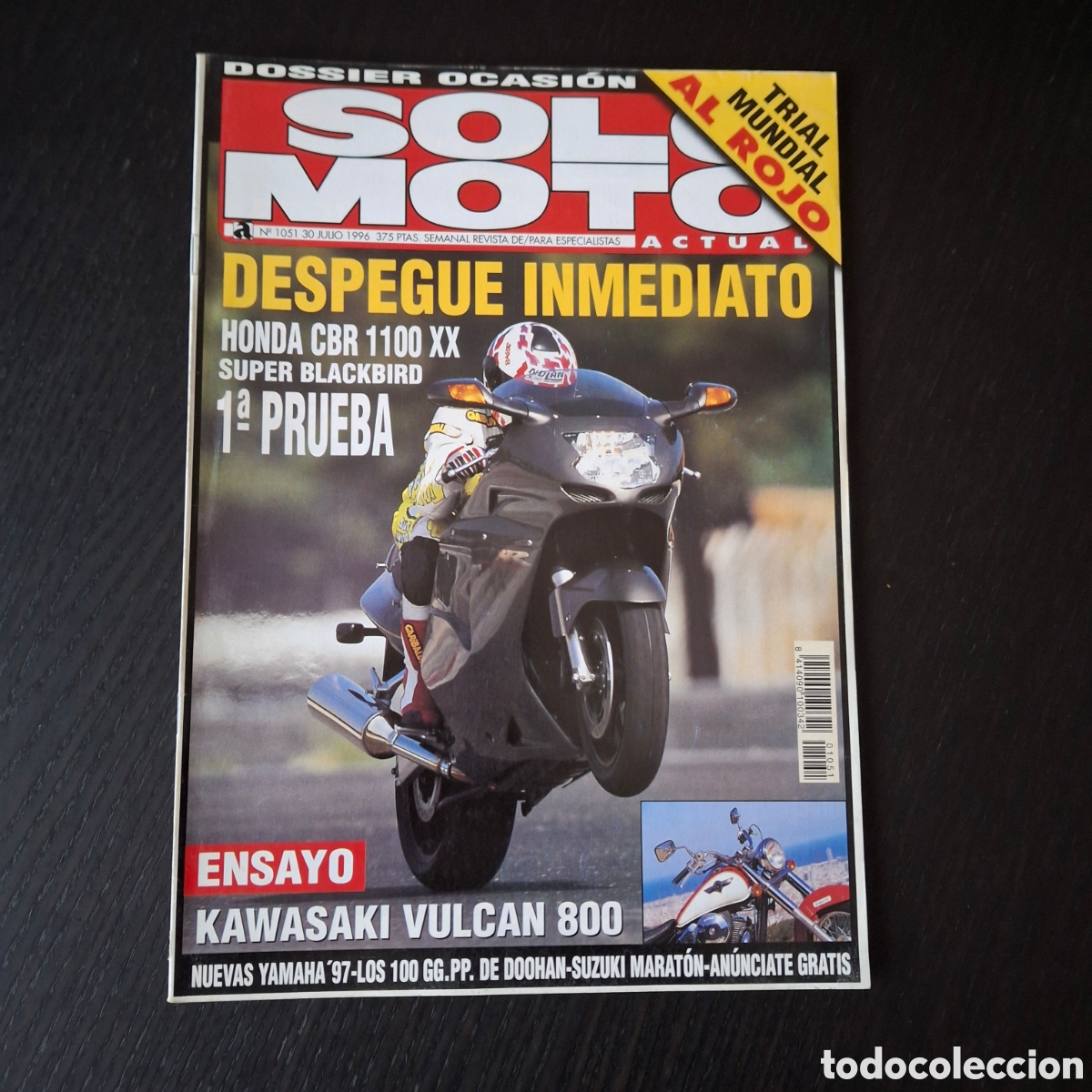 Autos und Motorr&auml;der: SOLO MOTO ACTUAL - N&ordm; 1051 - JULIO 1996 - HONDA CBR 1100 XX / KAWASAKI VULCAN 800 / TRIAL