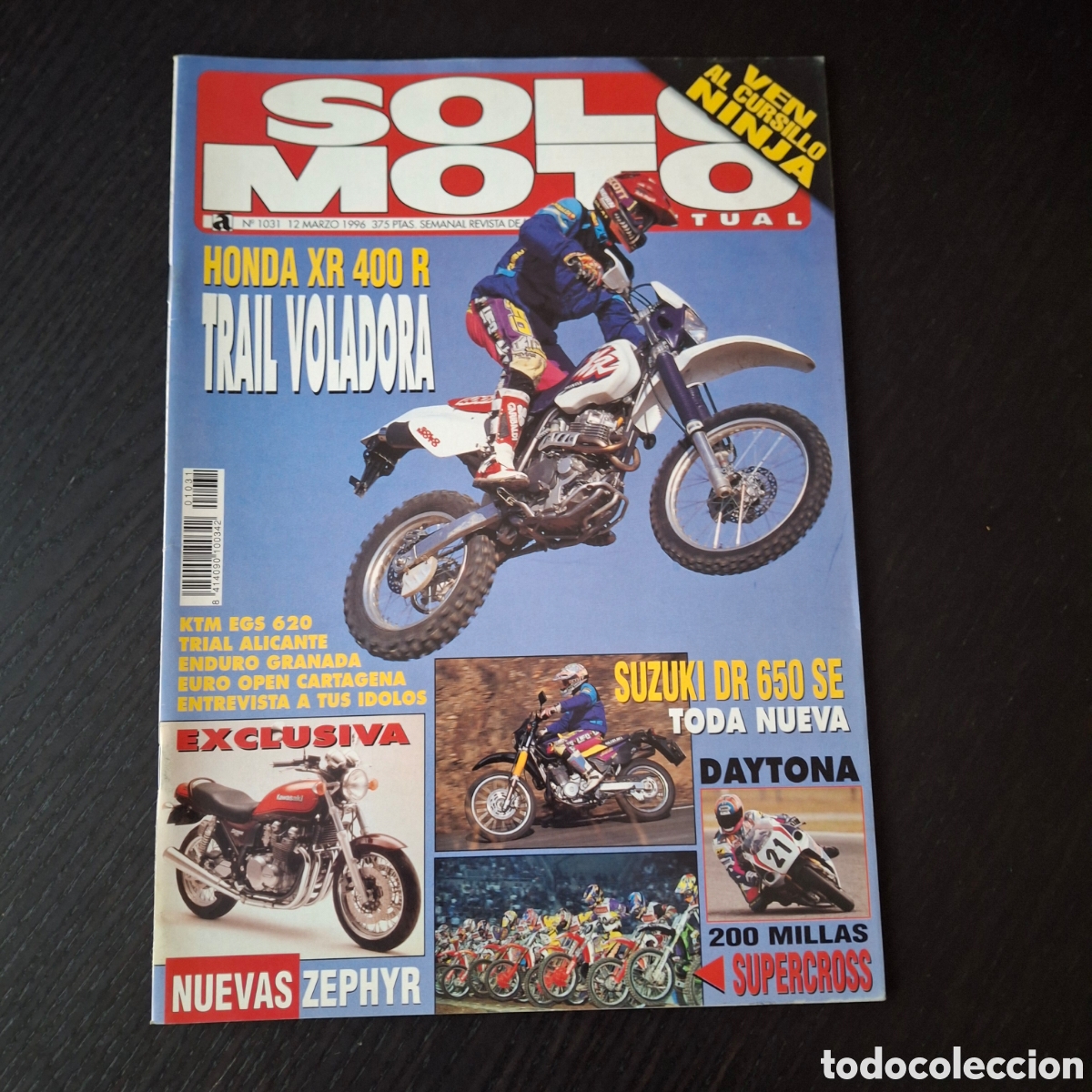 Autos und Motorr&auml;der: SOLO MOTO ACTUAL - N&ordm; 1031- MARZO 1996 - SUZUKI DR 650 SE HONDA XR 400 R KAWASAKI ZEPHYR KTM EXC 620