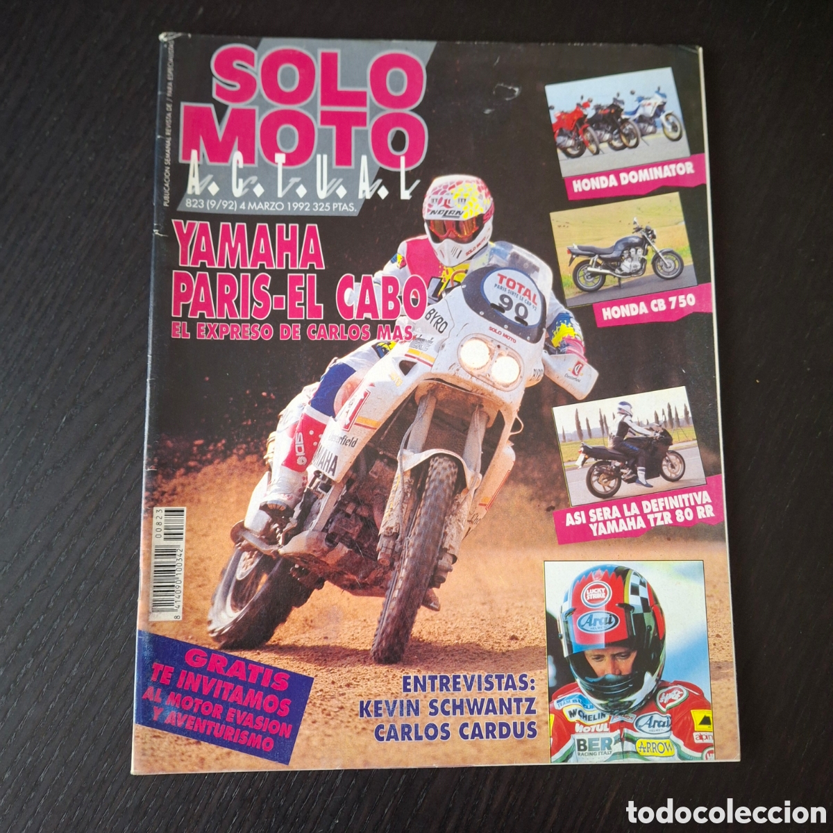 Autos und Motorr&auml;der: SOLO MOTO N&ordm; 823 - HONDA DOMINATOR CB 750 YAMAHA TZR 80 RR KEVIN SCHWANTZ CARLOS CARDUS VIRAGO 250