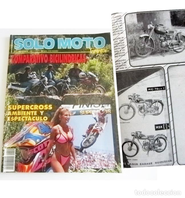 Coches y motocicletas: SOLO MOTO 91 REVISTA DE MOTOS 1990 - MOTOCICLISMO DEPORTE MEC&Aacute;NICA VIAJE CARLOS CARDUS PASI&Oacute;N RETRO