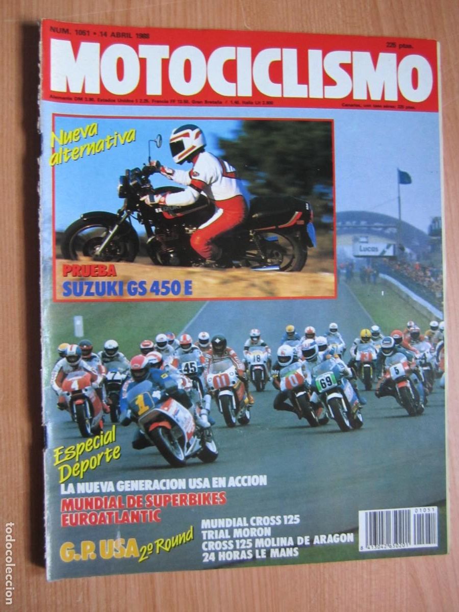 Coches y motocicletas: revista num 1051 a&ntilde;o 1988 suzuki gs 450 e bmw k-100-ss