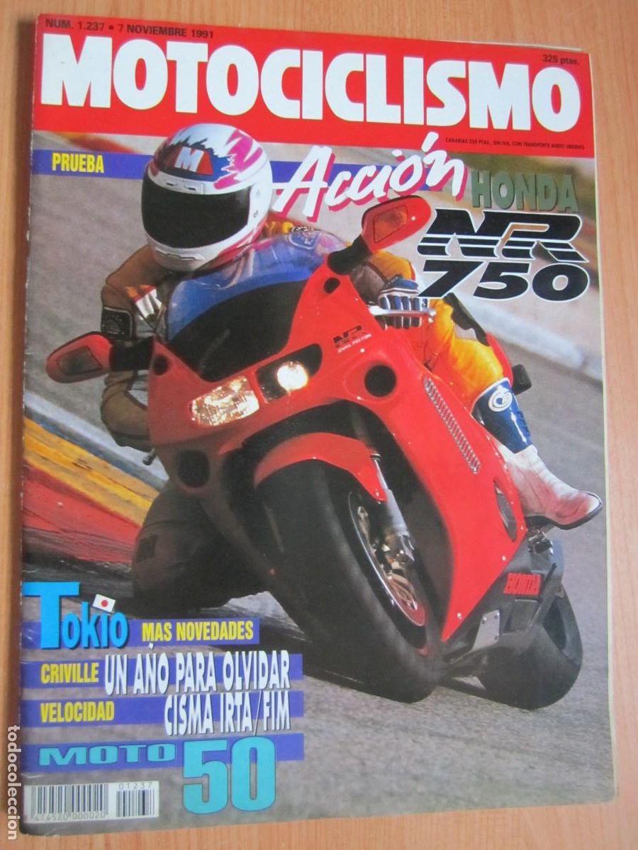Coches y motocicletas: revista num 1237 a&ntilde;o 1991 honda nr 750