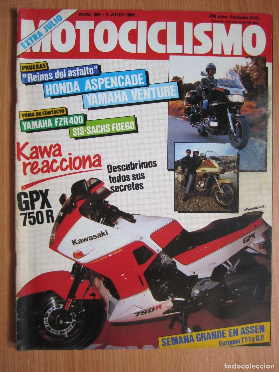 Coches y motocicletas: revista motociclismo num 960 a&ntilde;o 1986 honda aspencade yamaha venture