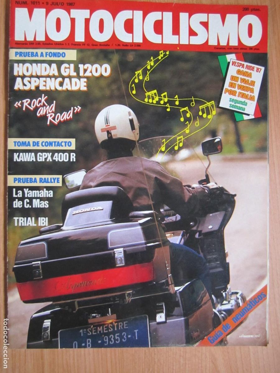 Coches y motocicletas: revista motociclismo num 1011 a&ntilde;o 1987 honda gl 1200