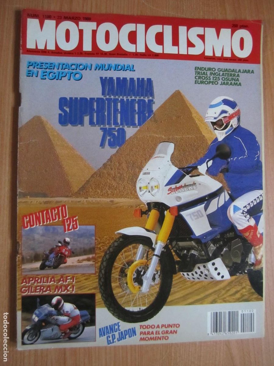 Coches y motocicletas: revista motociclismo num 1100 a&ntilde;o 1988 yamaha supertenere 750