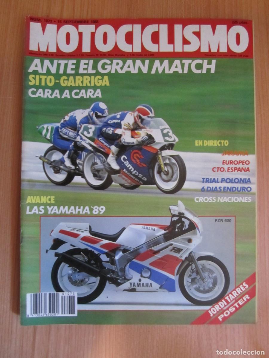 Coches y motocicletas: revista motociclismo num 1073 a&ntilde;o 1988 yamaha fzr 600 jordi tarres