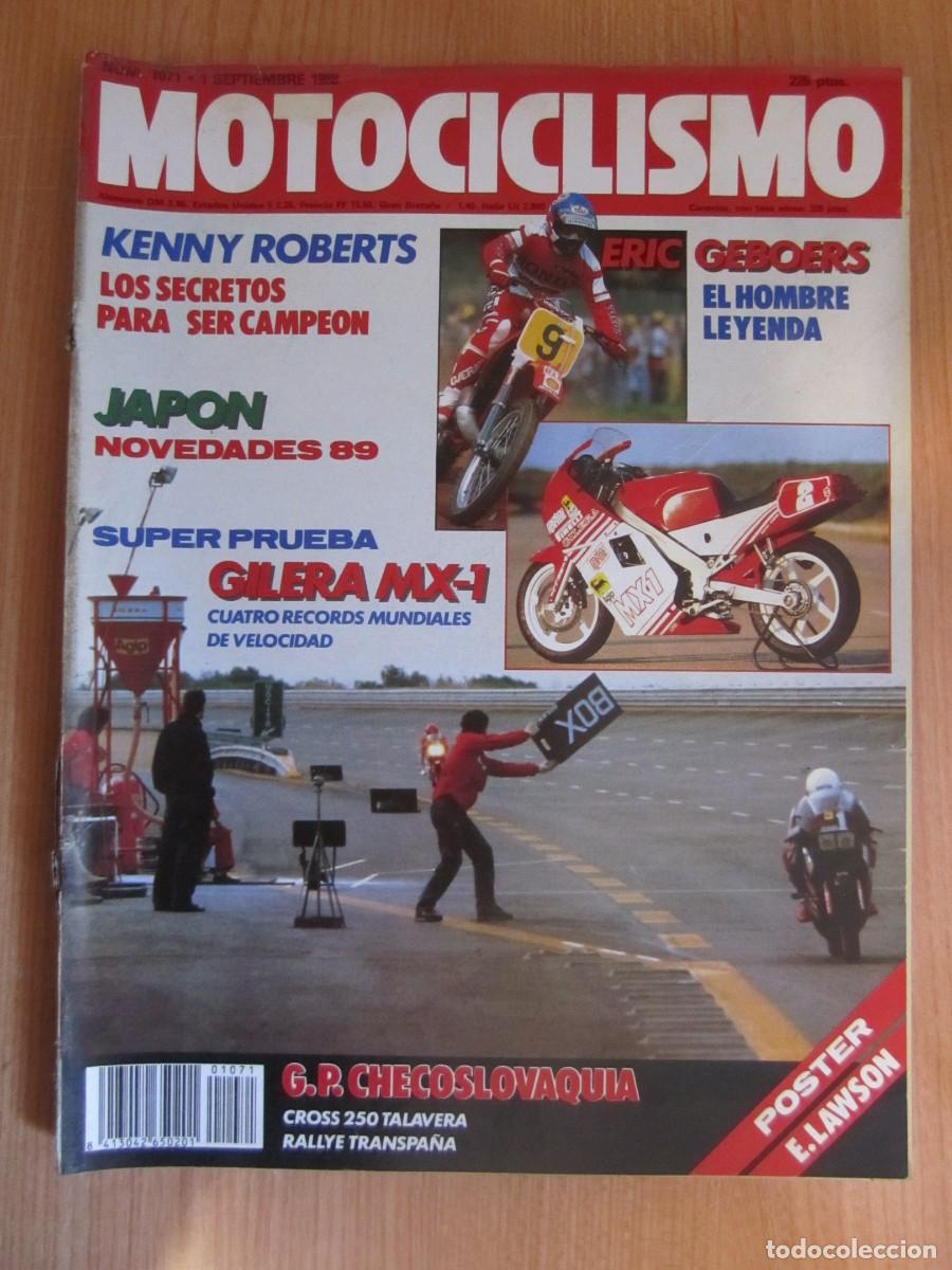 Coches y motocicletas: revista motociclismo num 1071 a&ntilde;o 1988 gilera mx-1