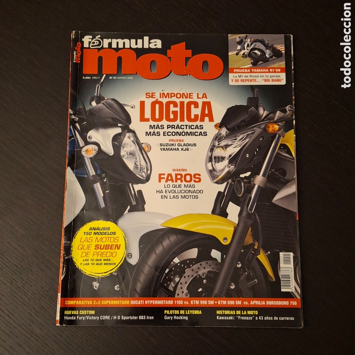 Coches y motocicletas: FORMULA MOTO N&ordm; 51 - YAMAHA R1 DUCATI HYPERMOTARD KTM 990 SM 690 APRILIA DORSODURO VICTORY HARLEY