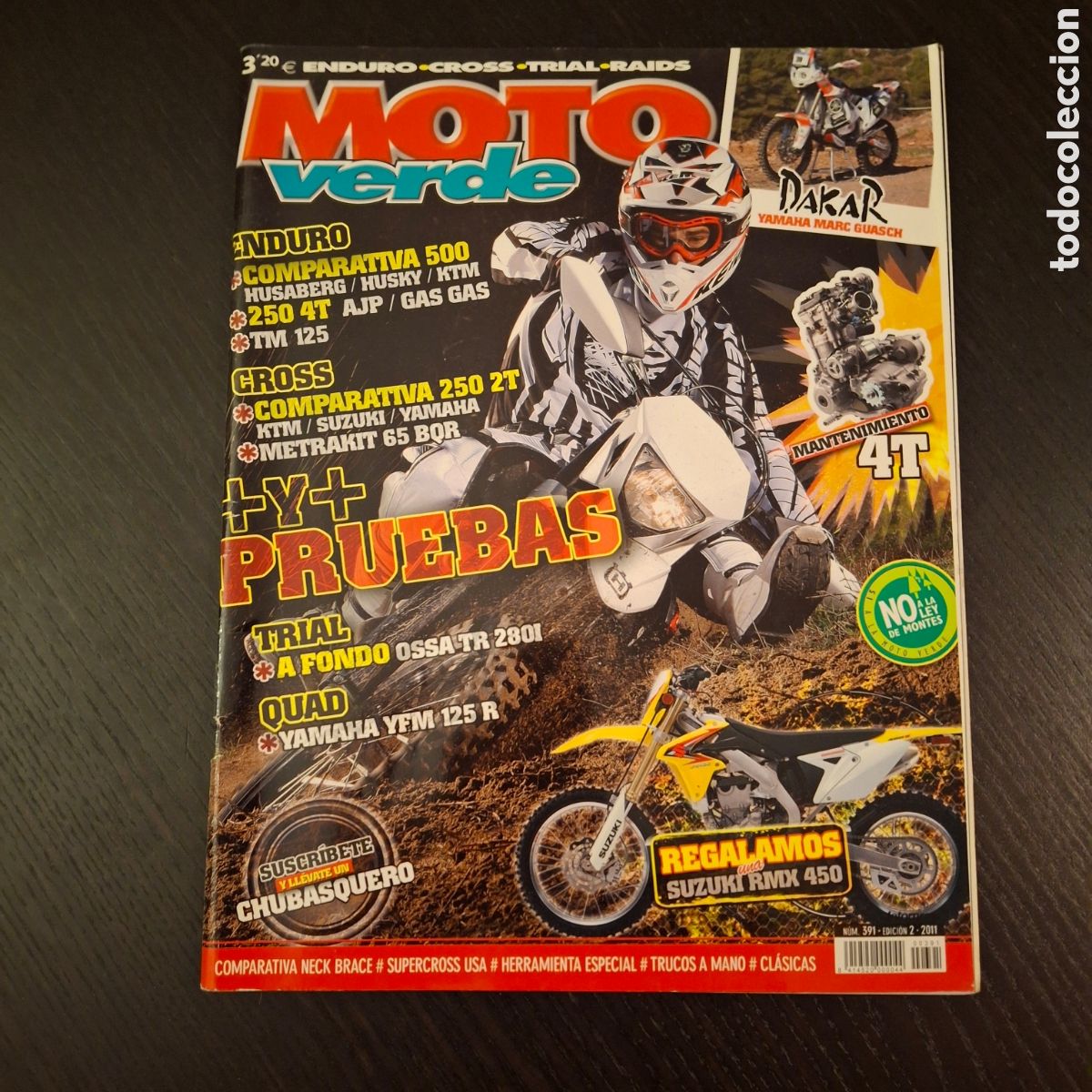 Coches y motocicletas: MOTO VERDE N&ordm; 391 - YAMAHA MARC GUASCH DAKAR KTM HUSABERG JUSKY GAS GAS QUAD YFM OSSA TR TRIAL