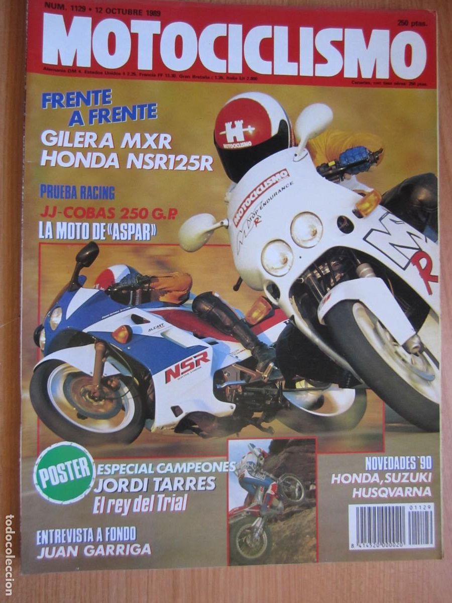 Coches y motocicletas: revista motociclismo num 1129 a&ntilde;o 1989 jordi tarres gilera mxr