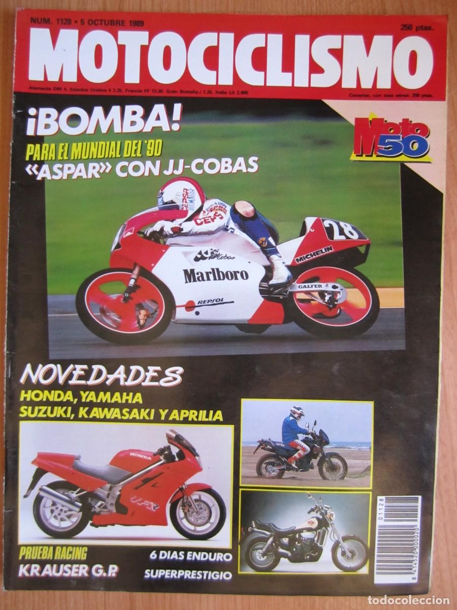 Coches y motocicletas: revista motociclismo num 1128 a&ntilde;o 1989 jj cobas aspar