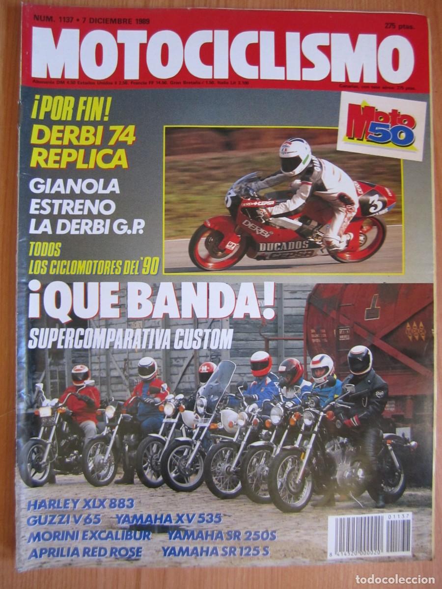 Coches y motocicletas: revista motociclismo num 1137 a&ntilde;o 1989 derbi 74 harley xlx 883