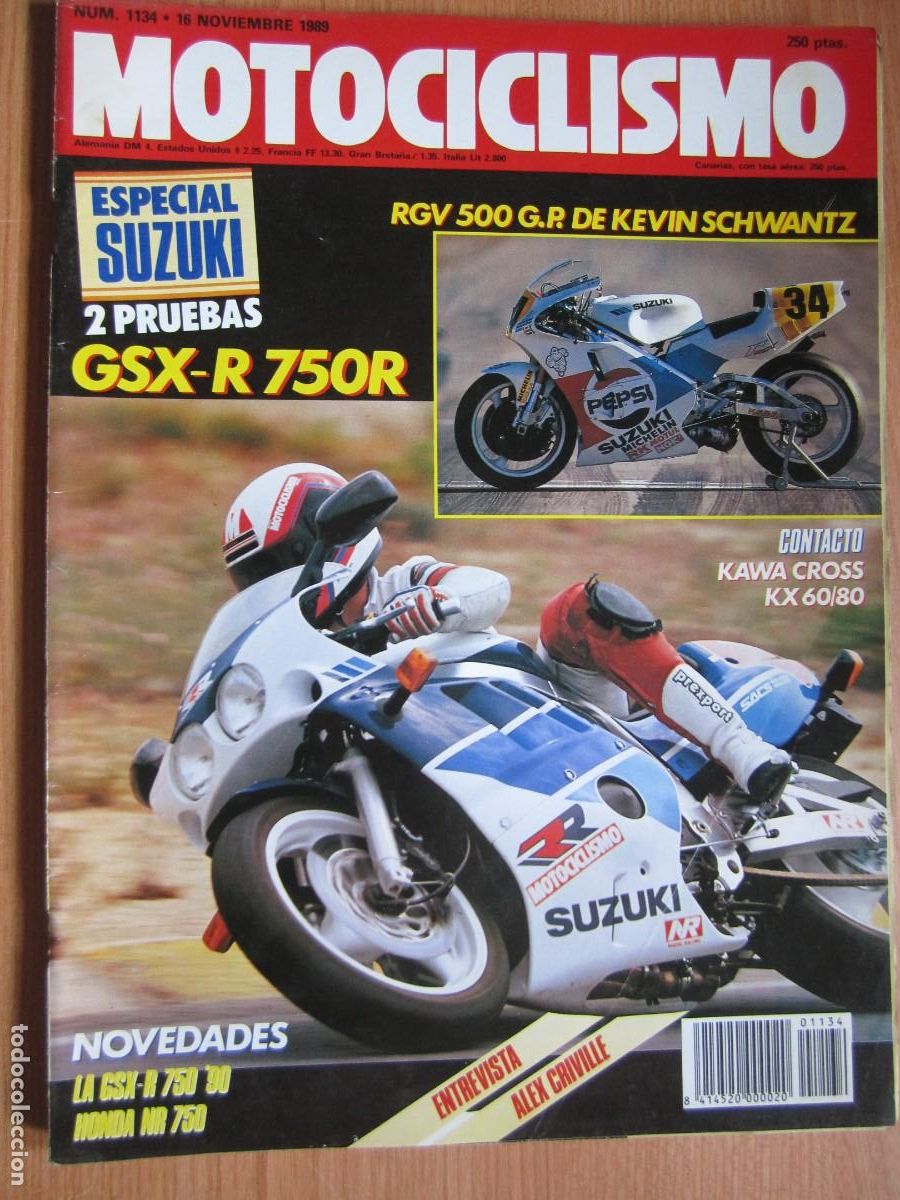 Coches y motocicletas: revista motociclismo num 1134 a&ntilde;o 1989 alex criville