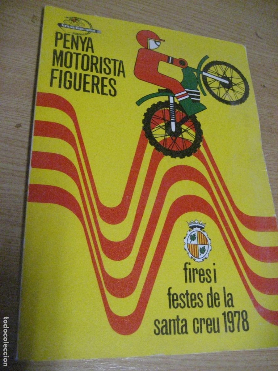 Coches y motocicletas: Revista Penya motorista de Figueres 1978 . Fires i festes de Santa Creu . Fotos pilotos Moto Cross