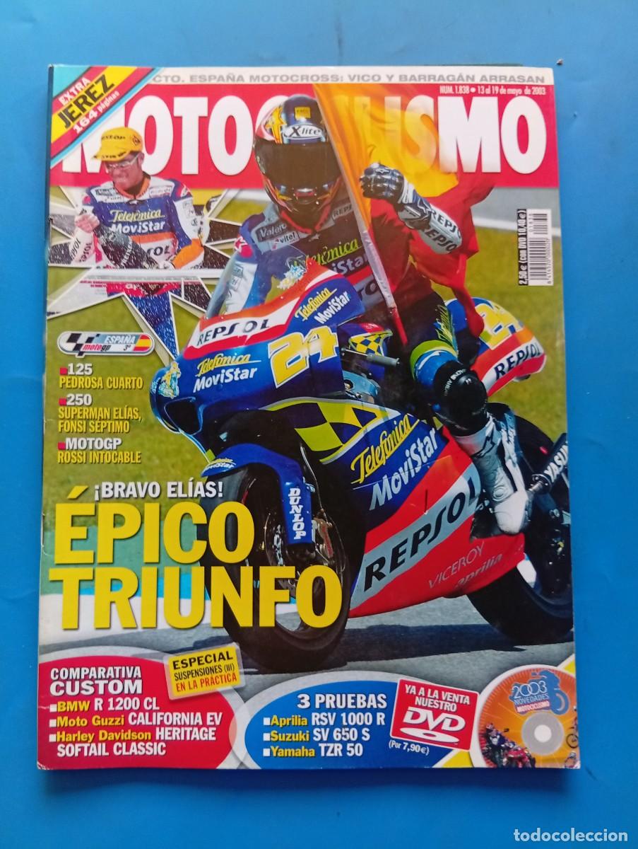 Coches y motocicletas: MOTOCICLISMO. N&ordm; 1838. MAYO 2003. APRILIA RSV 1000 R. BMW R 1200 CL VS HARLEY DAVIDSON HERITAGE.LEER