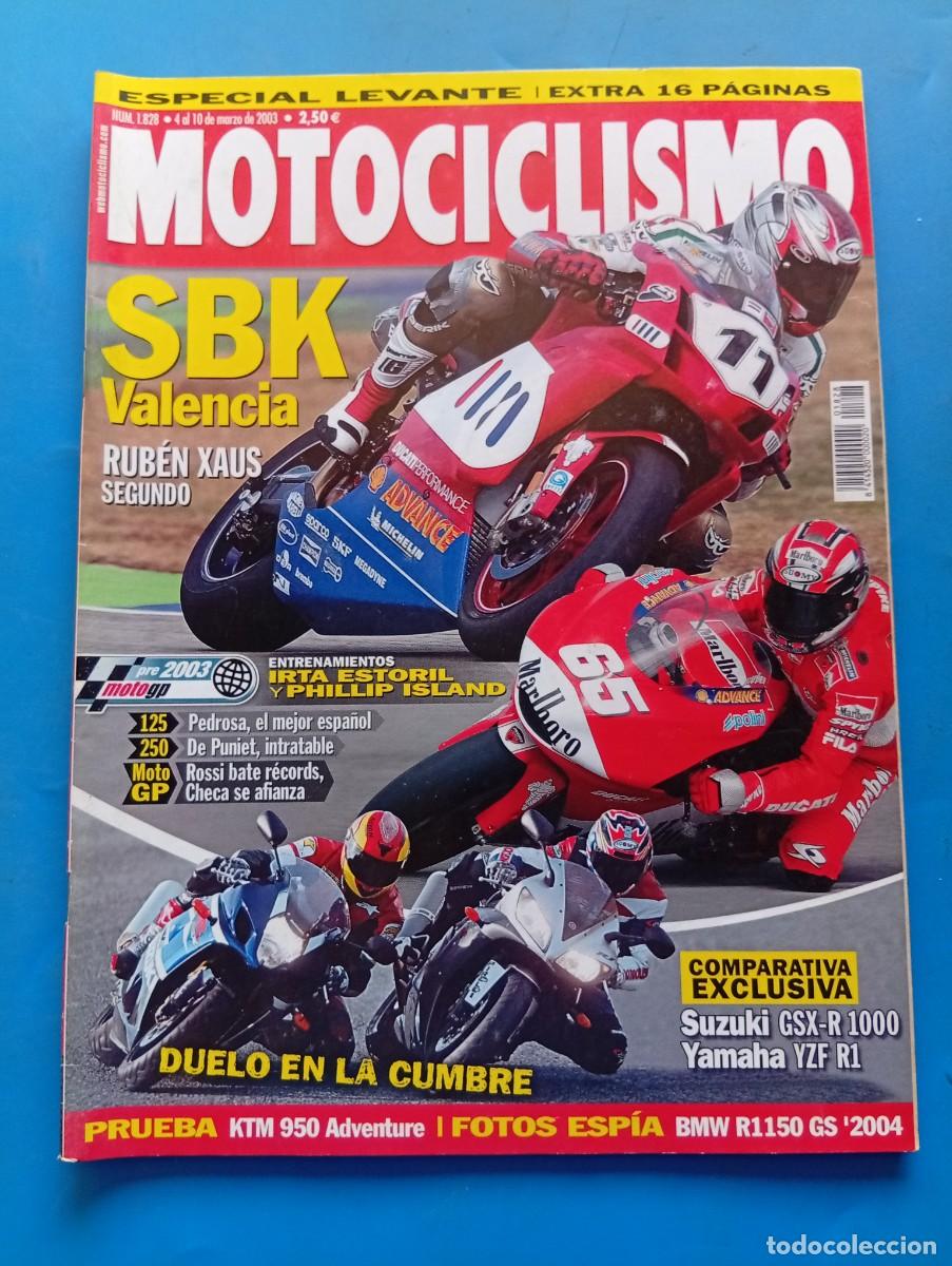 Coches y motocicletas: MOTOCICLISMO. N&ordm; 1828. MARZO 2003. SBK VALENCIA. RUBEN XAUS SEGUNDO. SUZUKI GSX-R 1000...... LEER.