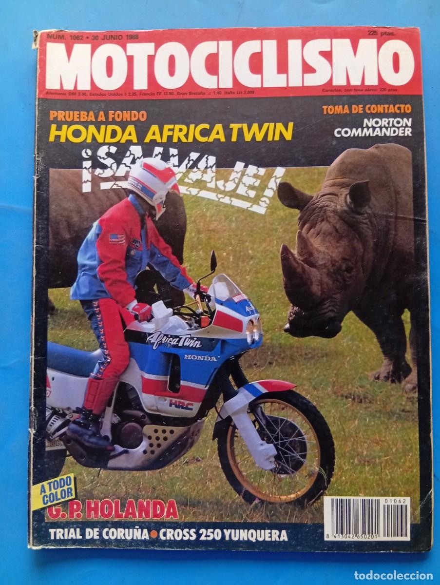 Coches y motocicletas: MOTOCICLISMO. N&ordm; 1062. A&Ntilde;O 1988. PRUEBA: HONDA XRV 650. SAL&Oacute;N DE BRISTOL. CIRCUITO DE ESPA&Ntilde;A... LEER