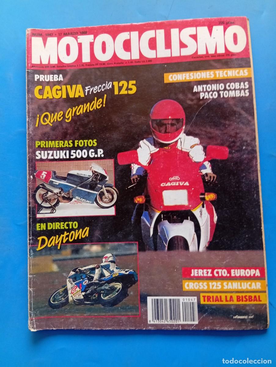 Coches y motocicletas: MOTOCICLISMO. N&ordm; 1047. A&Ntilde;O 1988. PRUEBA: CAGIVA FRECCIA 125. SUZUKI 500 GP. ANTONIO COBAS. CI.. LEER