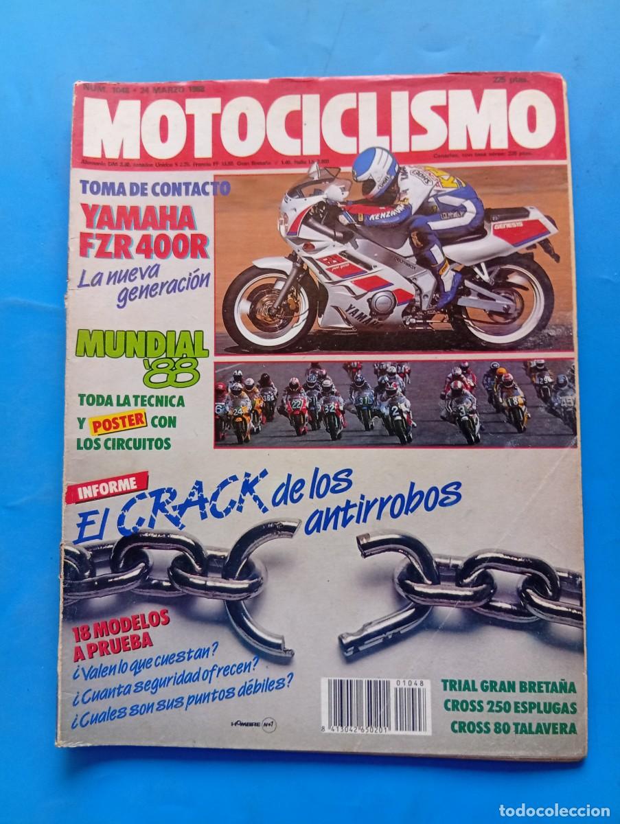 Coches y motocicletas: MOTOCICLISMO. N&ordm; 1048. A&Ntilde;O 1988. YAMAHA FZR 400. APRILIA TX 212. PRE MUNDIAL DE VELOCIDAD..... LEER.