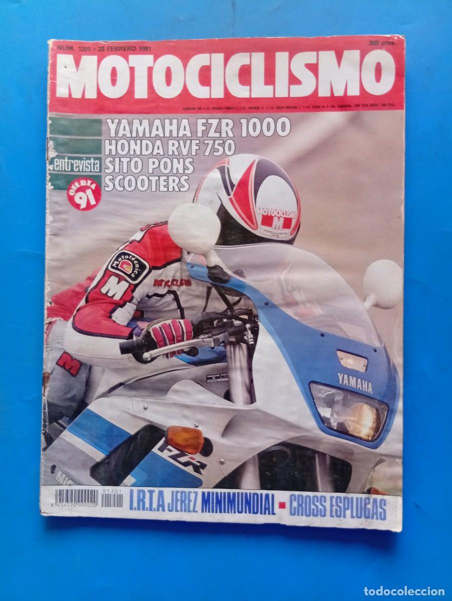 Coches y motocicletas: MOTOCICLISMO. N&ordm; 1201. A&Ntilde;O 1991. SITO PONS. PRUEBA: HONDA RVF 750. I.R.T.A. JEREZ MINIMUNDIAL.. LEER