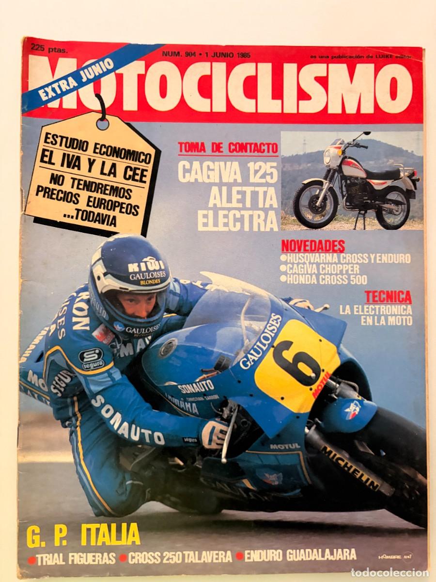 Coches y motocicletas: MOTOCICLISMO. N&deg; 904. JUNIO 1985. CAGIVA 125 ALETTA ELECTRA. LA ELECTR&Oacute;NICA EN LA MOTO. LEER