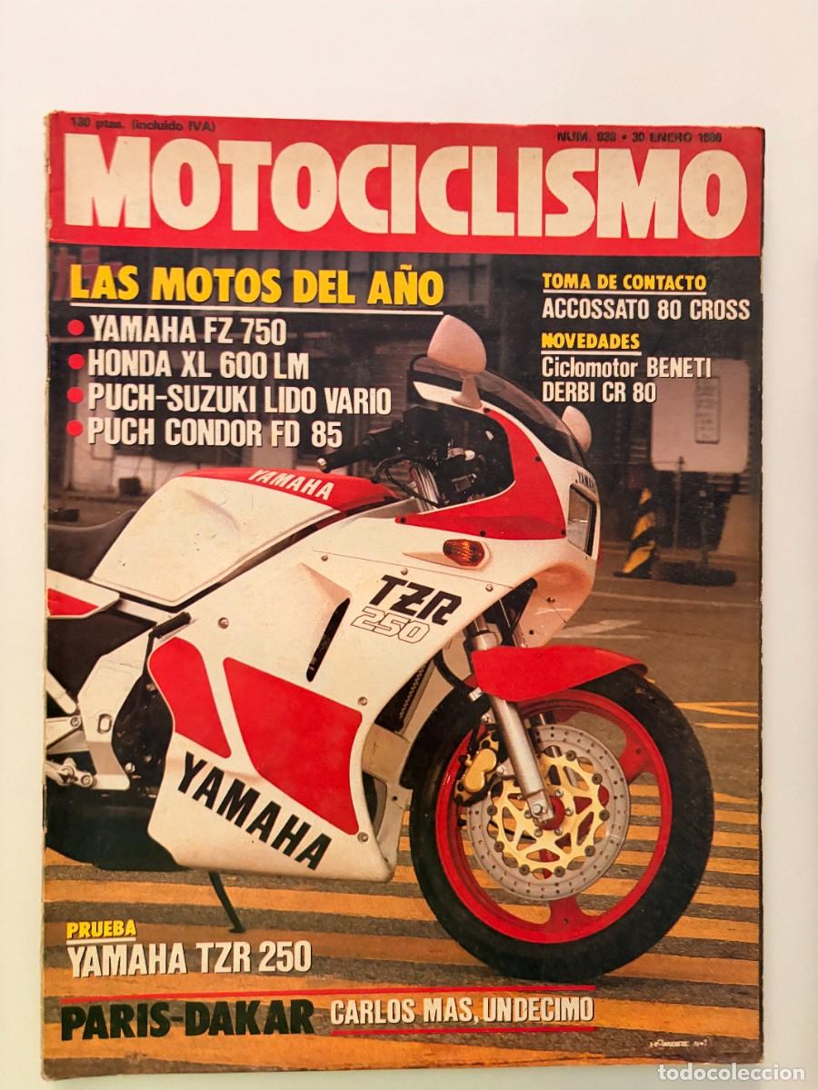 Coches y motocicletas: MOTOCICLISMO. N&ordm; 938. ENERO 1986. YAMAHA TZR 250. DERBI CR 80. DUCATI. JOAQU&Iacute;N ALOS. TROFEO. LEER