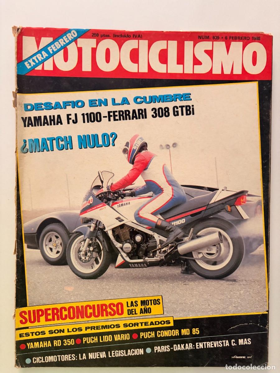 Coches y motocicletas: MOTOCICLISMO. N&ordm; 939. FEBRERO 1986.EXTRA FEBRERO. UN TRUCO PARA LA K-75. HUSQVARNA CR 250. LEER