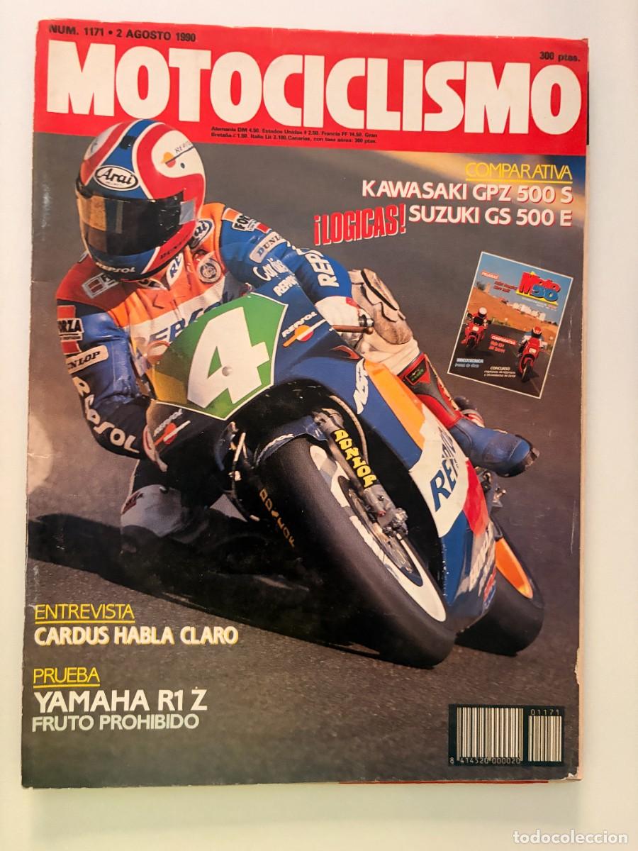 Coches y motocicletas: MOTOCICLISMO. N&ordm; 1171. AGOSTO 1990.KAWASAKI GPZ 500S. ENTREVISTA CARD&Uacute;S. PRUEBA: YAMAHA R1 Z. LEER