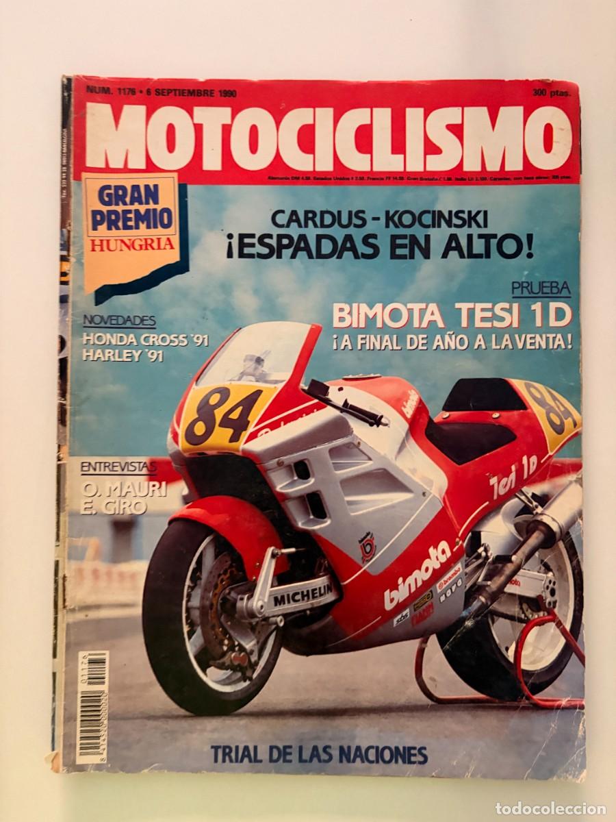 Coches y motocicletas: MOTOCICLISMO. N&ordm; 1176. SEPTIEMBRE 1990. PRUEBA: BIMOTA TESI 1D. GAMA HARLEY 1991. GRAN PREMIO. LEER