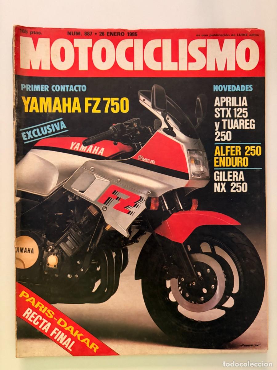 Coches y motocicletas: MOTOCICLISMO. N&ordm; 887. ENERO 1985. YAMAHA FZ 750. APRILIA STX 125. GILERA NX 250. ENTREVISTA. LEER