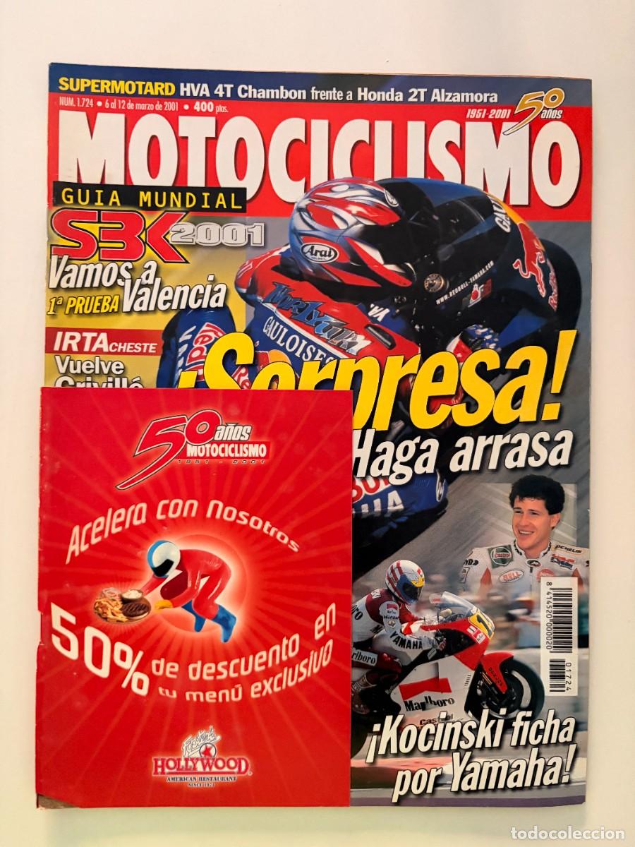 Coches y motocicletas: MOTOCICLISMO. N&ordm; 1724. MARZO 2001. HAGA ARRASA. KOCINSKI FICHA POR YAMAHA. VUELVE CRIVILLE. LEER.