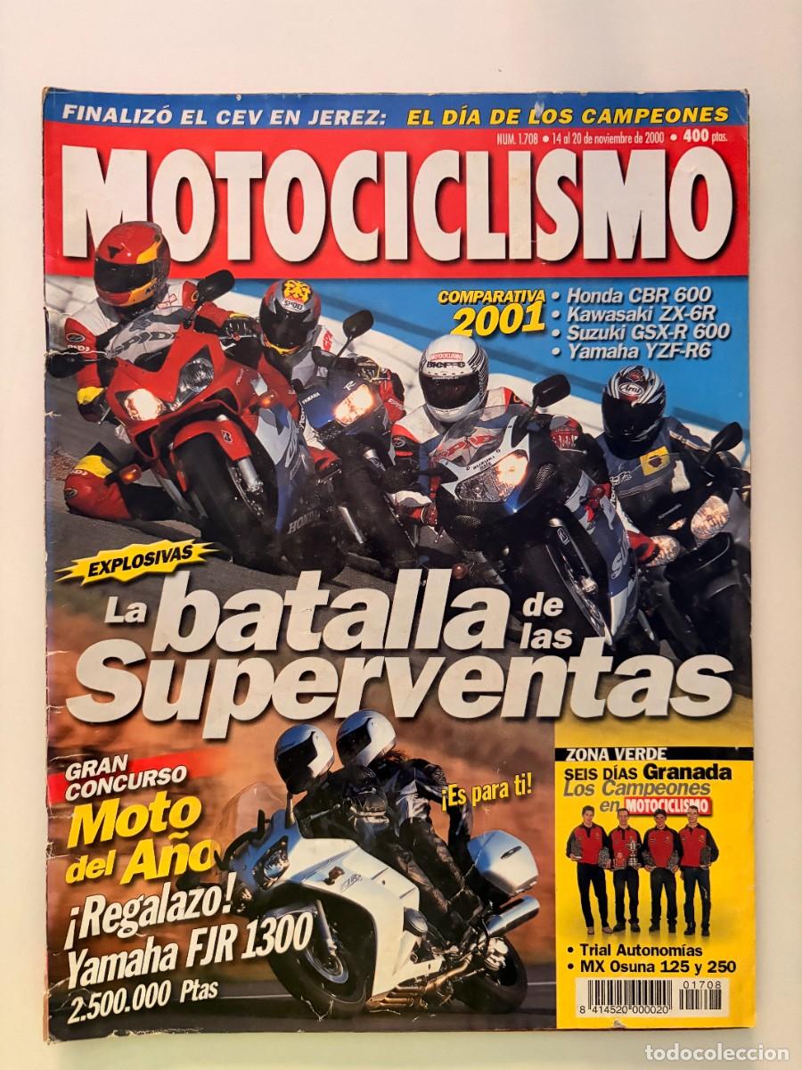 Coches y motocicletas: MOTOCICLISMO. N&deg; 1708. NOVIEMBRE 2000. LA BATALLA DE LAS SUPERVENTAS. YAMAHA FJR 1300.LEER