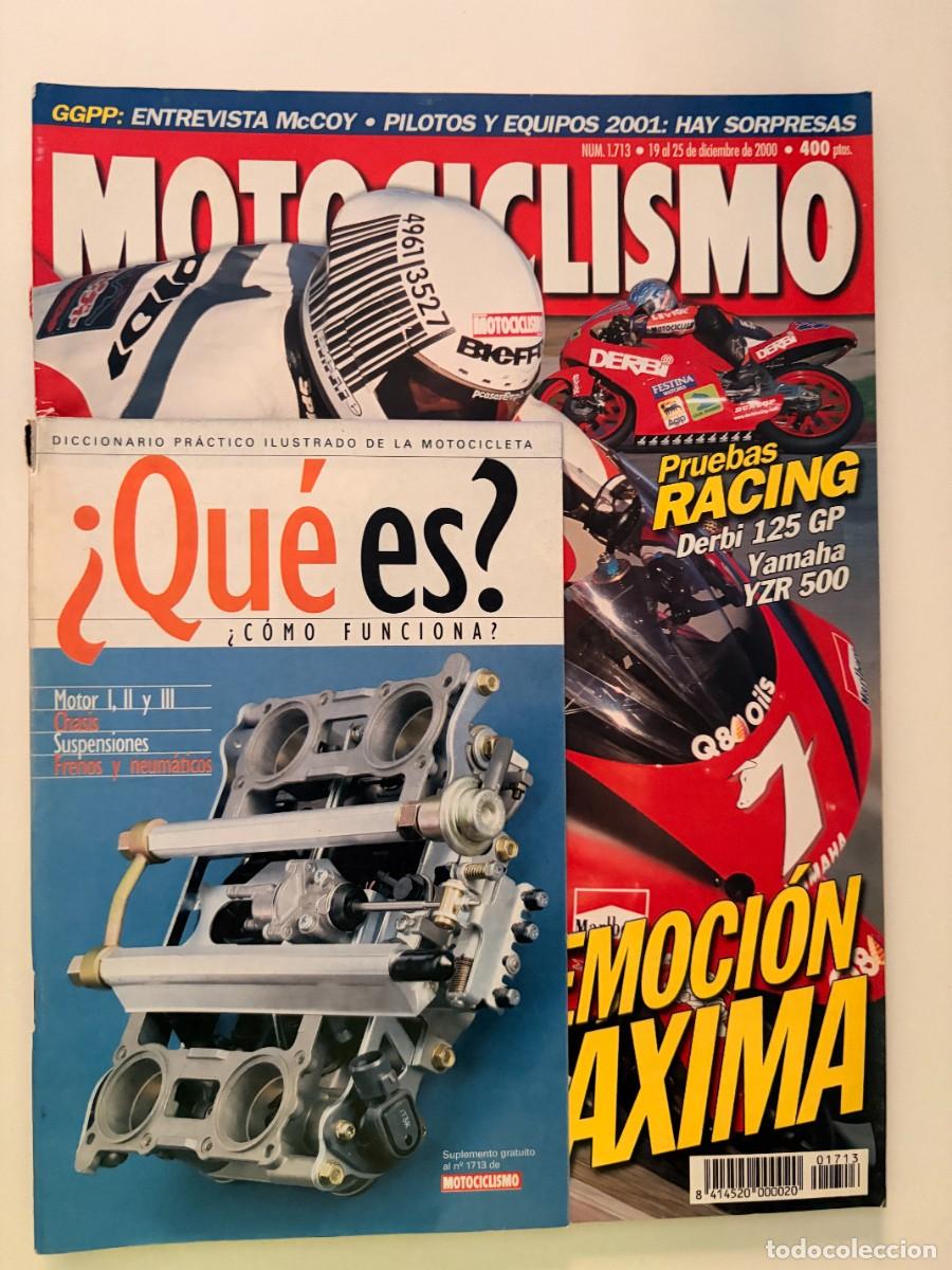 Coches y motocicletas: MOTOCICLISMO. N&deg; 1713. DICIEMBRE 2000. PRUEBAS RACING DERBI 125 GP. COMPARATIVA SUZUKI. LEER