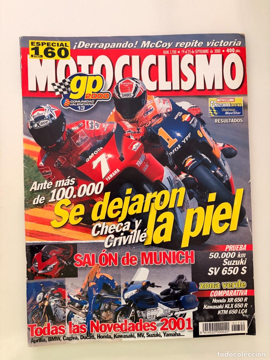 Coches y motocicletas: MOTOCICLISMO N&ordm; 1700. SEPTIEMBRE 2000. SUZUKI SV650S, HONDA XR650R, KAWASAKI KLX650R. LEER