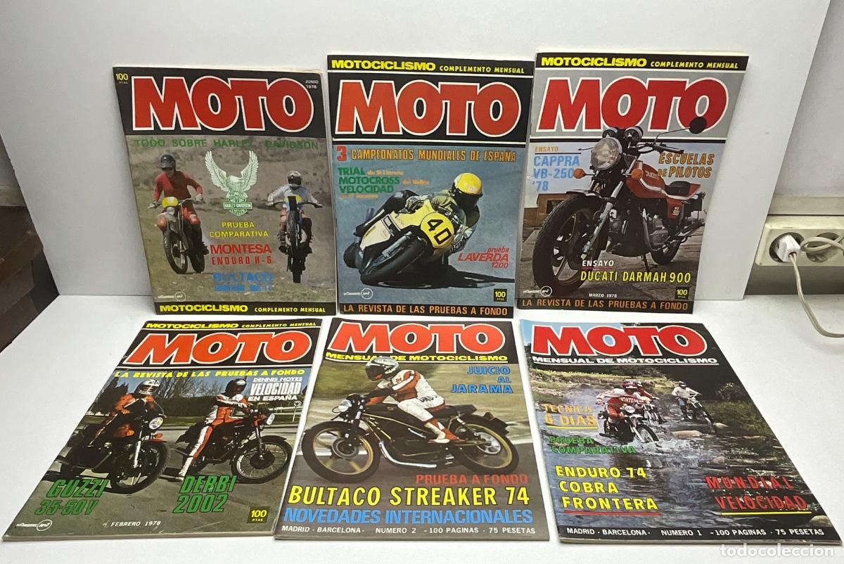Coches y motocicletas: LOTE DE REVISTA MOTO - COMPLEMENTO MENSUAL DE MOTOCICLISMO - LOS 6 PRIMEROS N&Uacute;MEROS