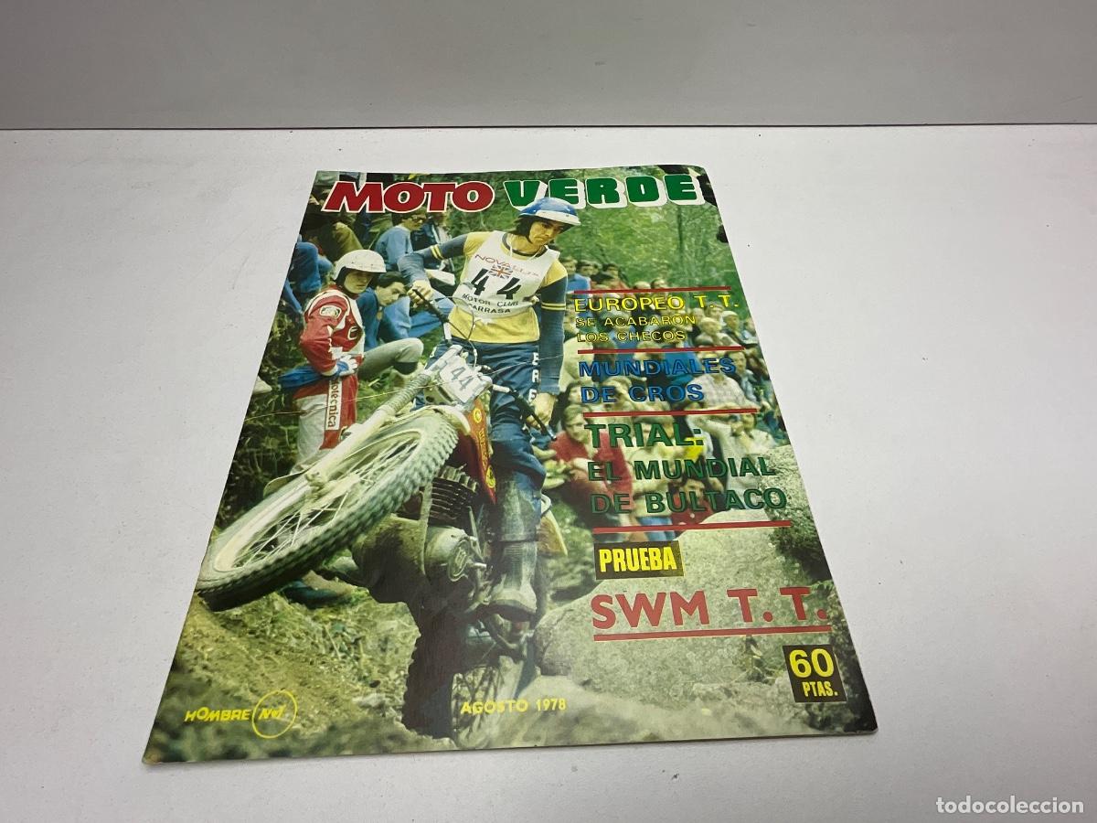 Coches y motocicletas: REVISTA MOTOS - MOTO VERDE N&ordm; 1 - CON P&Oacute;STER CENTRAL - AGOSTO DE 1978 - MIRAR FOTOS