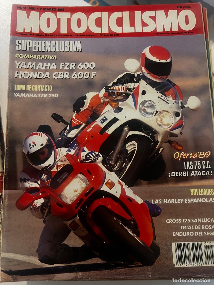 Coches y motocicletas: MOTOCICLISMO. N&deg; 1097. MARZO 1989. YAMAHA FZR 600, HONDA CBR 600 F. TOMA DE CONTACTO YAMAHA TZR 250.
