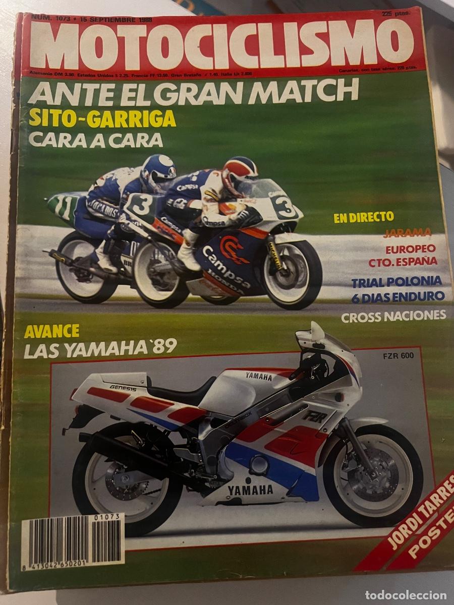 Coches y motocicletas: MOTOCICLISMO. N&ordm; 1073. A&Ntilde;O 1988. SITO-GARRIGA CARA A CARA. PEUGEOT ST 50. YAMAHA &acute;89. ENTREVI.. LEER