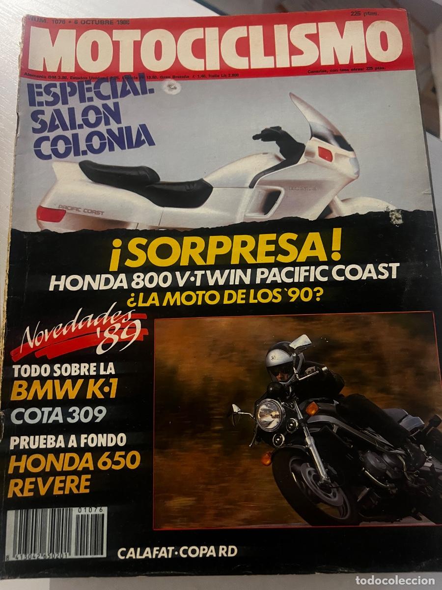 Coches y motocicletas: MOTOCICLISMO. N&ordm; 1076. OCT 1988. PRUEBA: HONDA 650 REVER&Eacute;. ENTREVISTA ALBERTO PUIG. BMW K-1. LEER