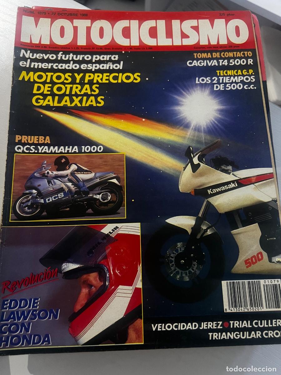 Coches y motocicletas: MOTOCICLISMO. N&ordm; 1079. A&Ntilde;O 1988. PRUEBA: QCS YAMAHA 1000. VELOCIDAD EN JEREZ. CAGIVA T500 R.... LEER
