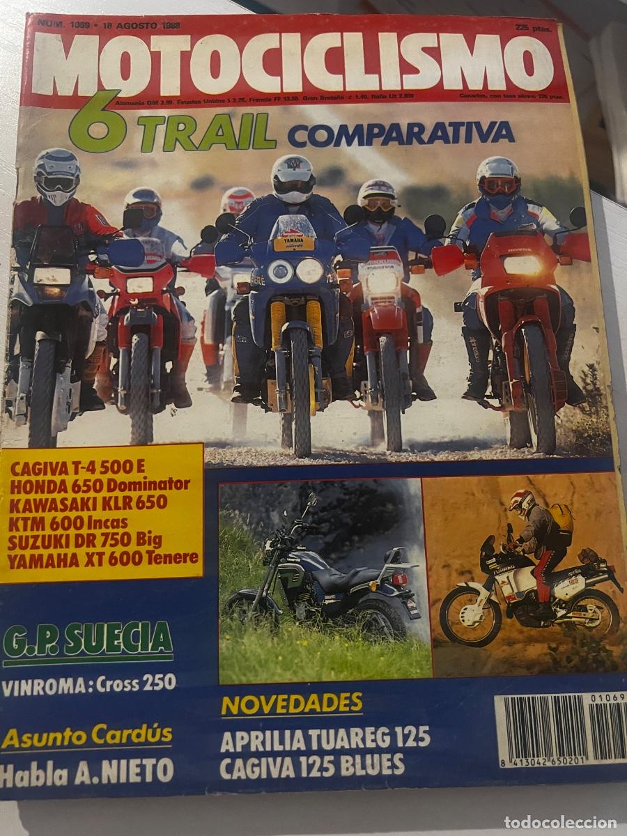 Coches y motocicletas: MOTOCICLISMO. N&ordm; 1069. A&Ntilde;O 1988. APRILIA TUAREG 125. FIOR 500 G.P.. MUNDIAL DE TRIAL. EZIO .... LEER