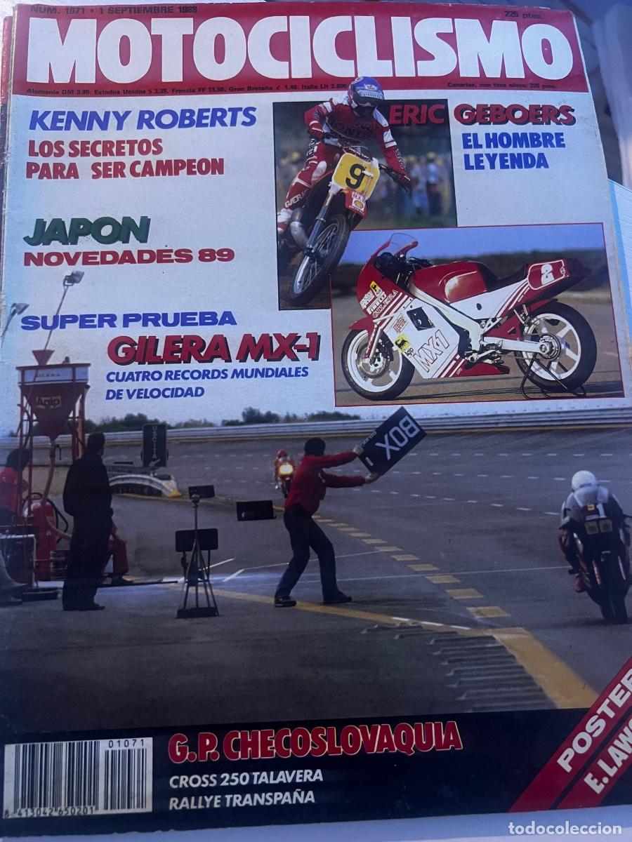 Coches y motocicletas: MOTOCICLISMO. N&ordm; 1071. A&Ntilde;O 1988. S&Uacute;PER PRUEBA: GILERA MX-1. GRAN PREMIO CHECOSLOVAQUIA. ENTRE.. LEER