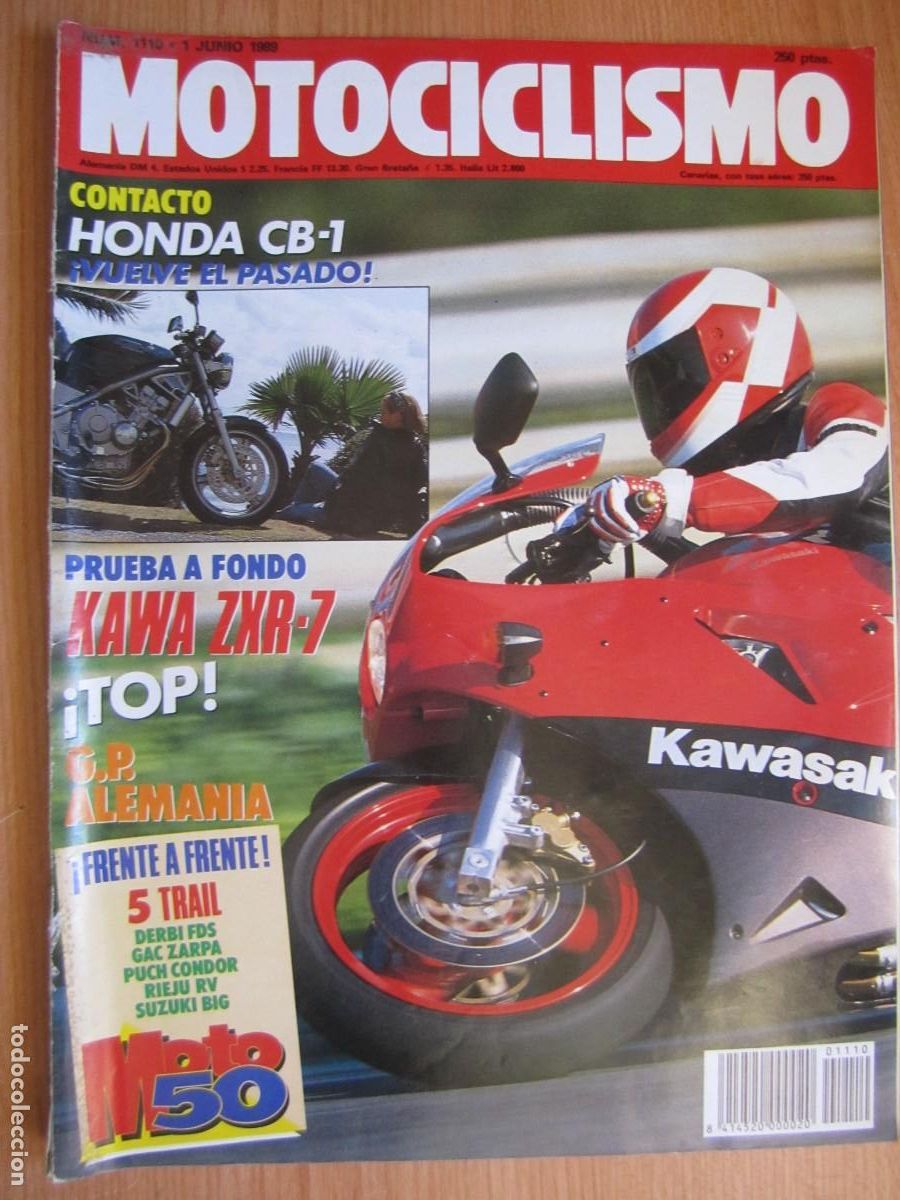 Coches y motocicletas: revista motociclismo num 1110 a&ntilde;o 1989 honda cb-1
