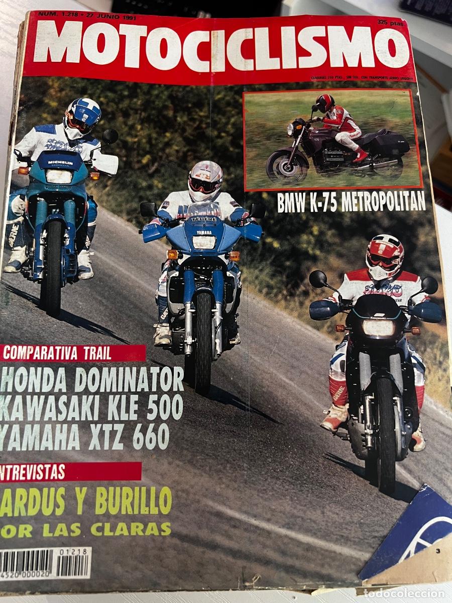 Coches y motocicletas: MOTOCICLISMO. N&ordm; 1218. JUNIO 1991. ENTREVISTA CARDUS Y BURILLO. PRUEBA: HONDA DOMINATOR.... LEER.
