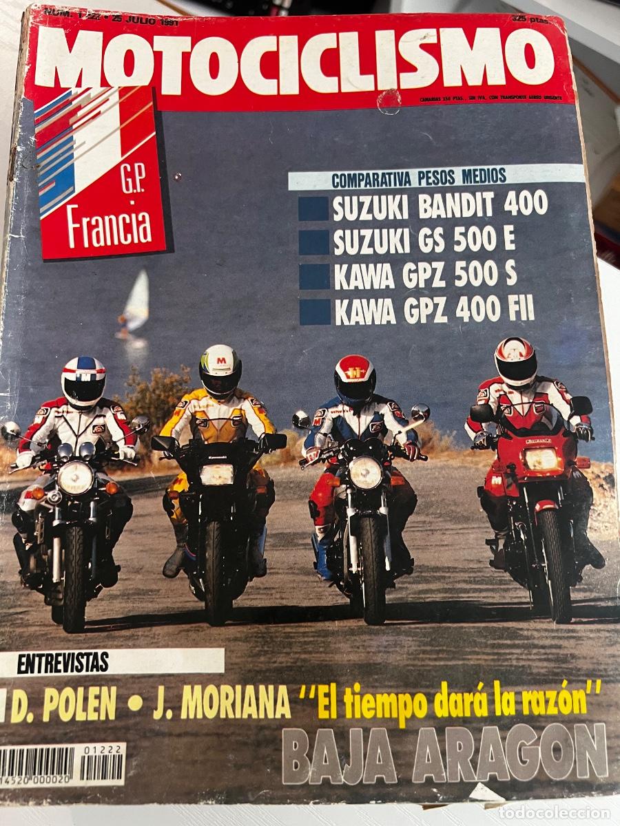 Coches y motocicletas: MOTOCICLISMO. N&ordm; 1222. JULIO 1991. GP DE FRANCIA. SUZUKI BANDIT 400. KAWA GPZ 500 S. SCOOTERS. LEER