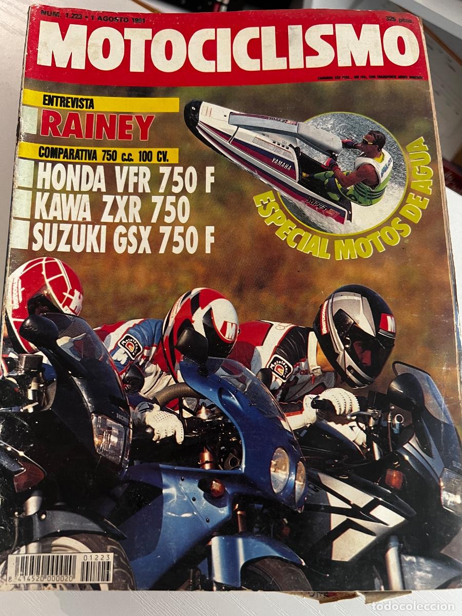 Coches y motocicletas: MOTOCICLISMO. N&ordm; 1223. AGOSTO 1991. HONDA VFR 750 F. KAWA ZXR 750. SUZUKI GSX 750 F. LEER